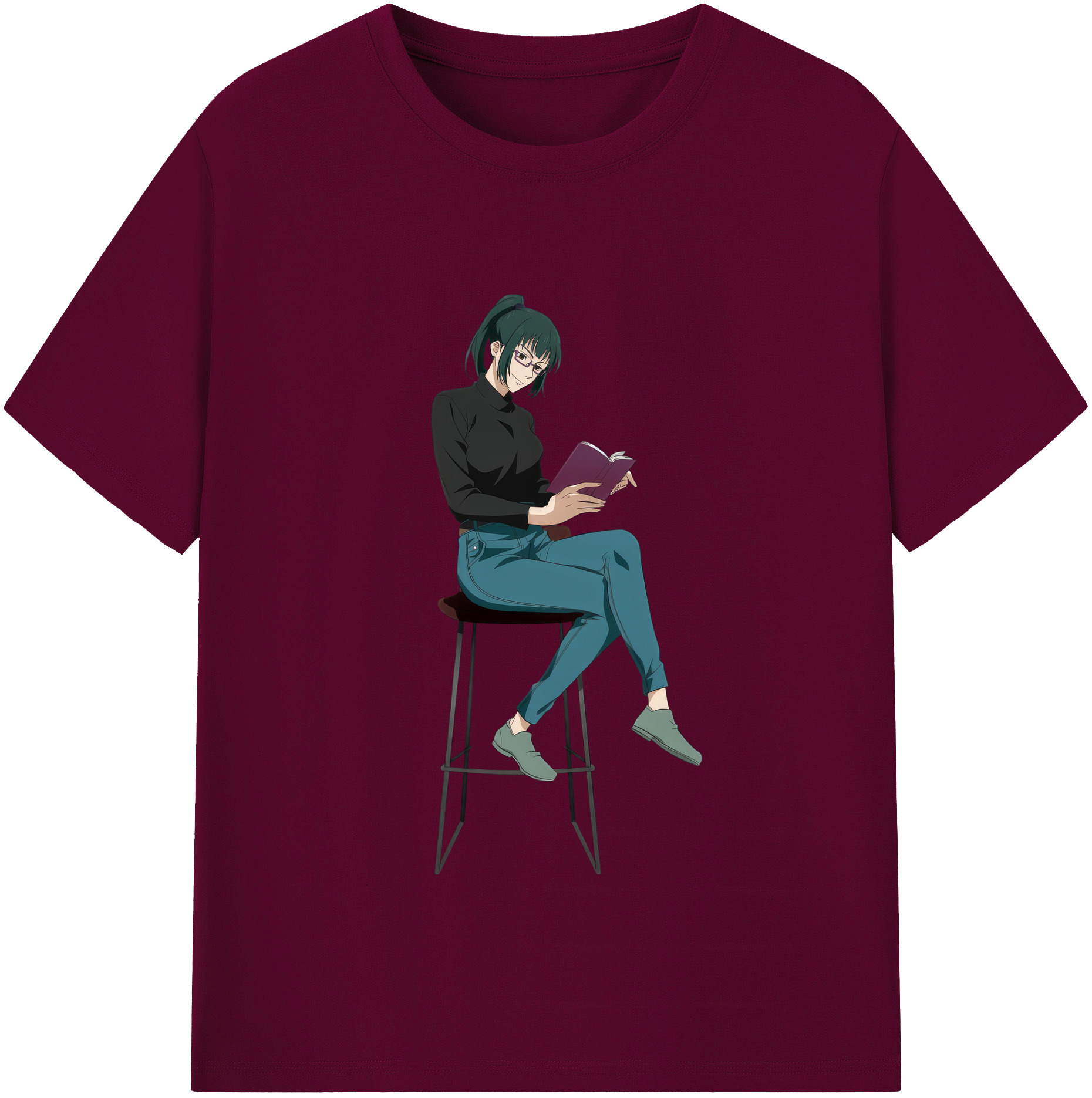 （画像用） 呪術廻戦 Jujutsu Kaisen レディースカジュアルプリントTシャツ（綿100％）